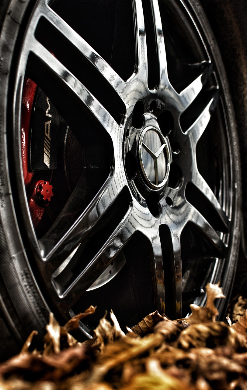 rims, tyres, amg, mercedes, wheels, black, leafs